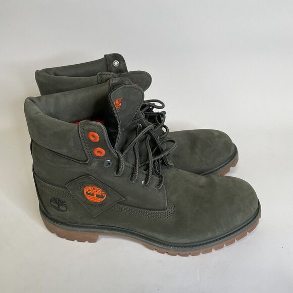 Timberland Dark Green Boots - Picture 1 of 7
